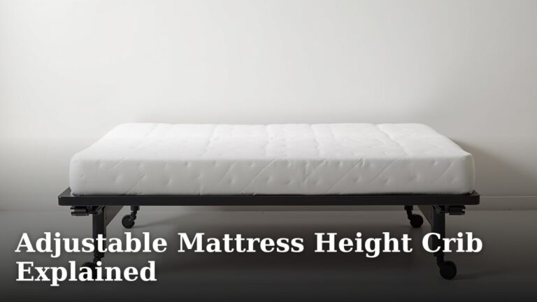 Adjustable Mattress Height Crib Explained