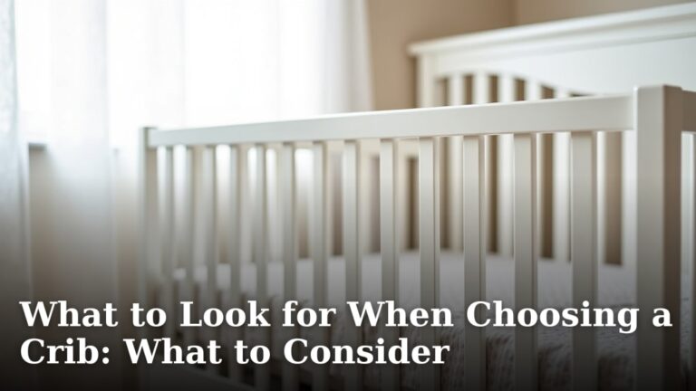 What to Look for When Choosing a Crib: What to Consider